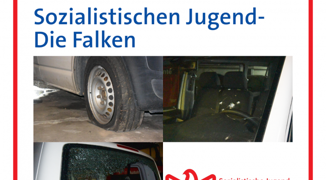 Nazis zerstören VW Bus der Falken Braunschweig